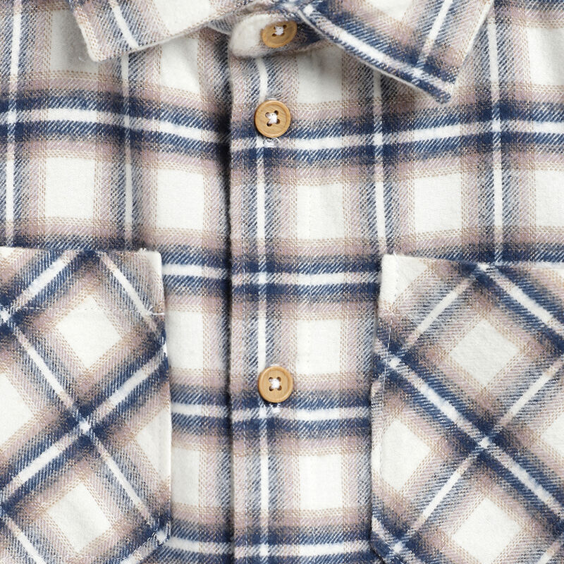Boys Bronze Checkered Long Sleeve Shirt image number 2